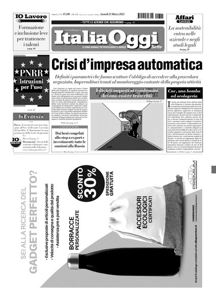 Italia oggi : quotidiano di economia finanza e politica